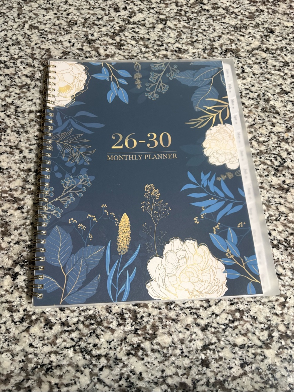 Monthly Planner 26-30 — Navy Floral